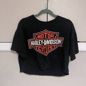 Harley Davidson Crop T-shirt - Black